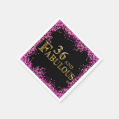 36e verjaardag servet (Hoek)