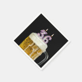 36e verjaardag zwarte bier servet (Hoek)