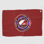 36e werktuigkundige brigade "Rugged" Golfhanddoek (Horizontaal)