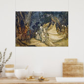 36x24 Argument van Oberon en Titania Poster (Keuken)