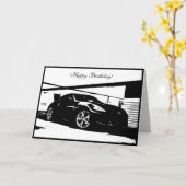 370Z auto thema Verjaardag Kaart (Gele Bloem)