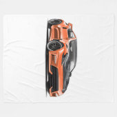 370z tekening fleece deken (Voorkant (Horizontaal))
