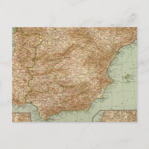 3738 Spanje, Portugal Briefkaart