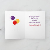 3752 Happy 3rd Birthday Beer Kaart (Binnen)