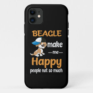37 Beagle Maak me blij iPhone 11 Hoesje