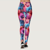 #37 Bloemen patroon Leggings (Achterkant)