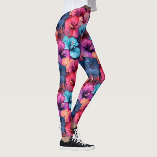 #37 Bloemen patroon Leggings (Rechts)