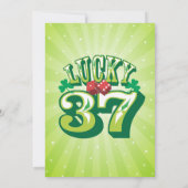 37 chanceux - Invitation faite sur commande de (Dos)