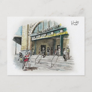 37 : Flinders straat station Briefkaart