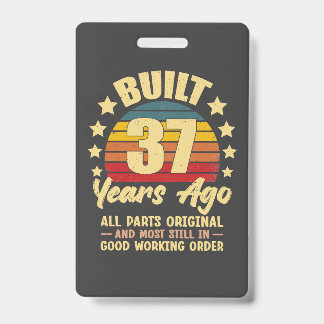 37 jaar geleden Alle onderdelen origineel 37e verj Badge