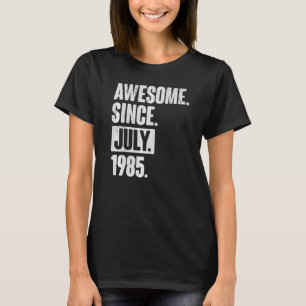 37 Jaar Oud 37e Verjaardag Geweldige sinds juli 19 T-shirt