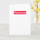 37 jaar oude grappige 37ste verjaardag kaart (Gele Bloem)