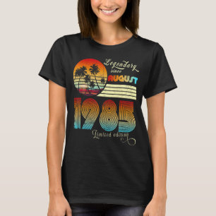 37 jaar oude legenda sinds augustus 1985e verjaard t-shirt