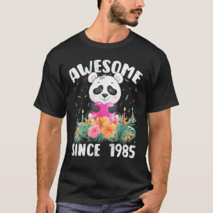 37 jaar oude Panda Lover Geweldige sinds 1985 37e T-shirt