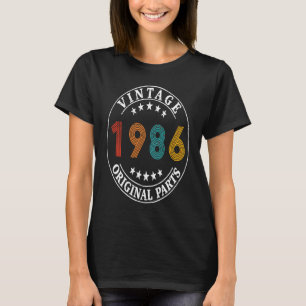 37 jaar oude Vintage 1986 37e verjaardag 1 T-shirt
