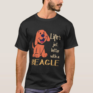 37 Leven is gewoon beter met een Beagle T-shirt