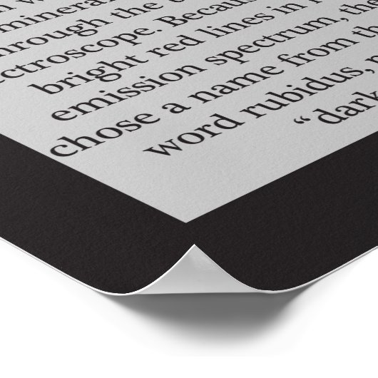 37. Rubidium (Rb) Tableau périodique des éléments (Coin)