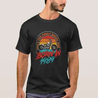 37 Year Old Biker. Born in 1989 37th Birthday Bike T-shirt