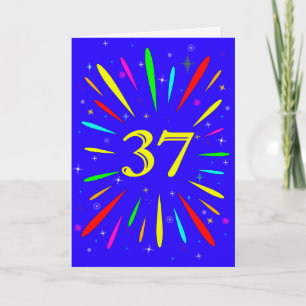 37e anniversaire carte d'explosion