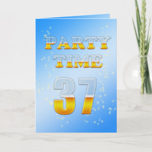 37e anniversaire invitation à la fête avec beaucou
