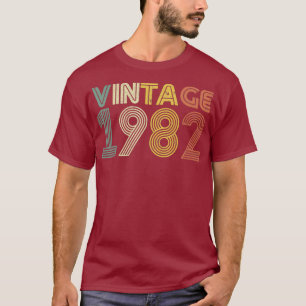 37e anniversaire T-shirt Cadeau Vintage 1982 Homme