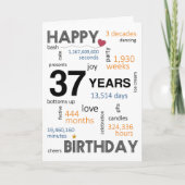 37e carte d'anniversaire (Devant)