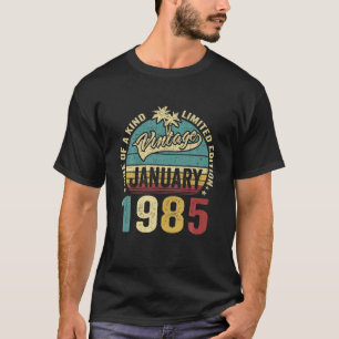 37e verjaardag 37 jaar oude retroflector geboren o t-shirt
