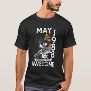 37e Verjaardag Beer Legends Mei 1988 37 jaar oud F T-shirt