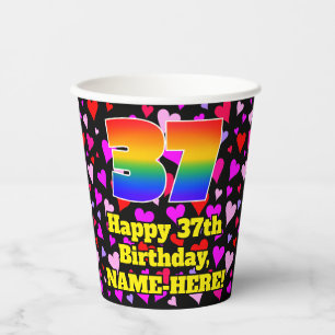 37e verjaardag: Het liefhebbende Kunstpatroon, Reg Papieren Bekers