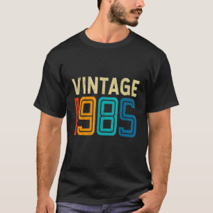 37e Verjaardag Vintage 1985 37 Jaar Oud Mannen Vro T-shirt