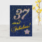 37th birthday for someone Fabulous Kaart (Gele Bloem)