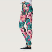 #38 Bloemen patroon Leggings (Links)