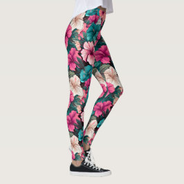 #38 Bloemen patroon Leggings