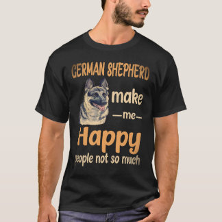 38 Duitse Herders maken me gelukkig Mensen niet zo T-shirt