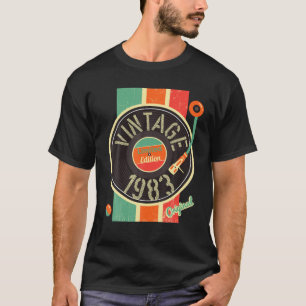 38 jaar Man Vrouw 1983 Platenspeler Vinyl V T-shirt