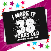 38 Jaar Oud Sarcasme Moppig 38e Verjaardag Briefkaart