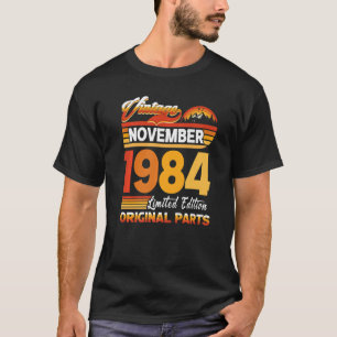 38 jaar oude Retro november 1984 38e geboorte T-shirt