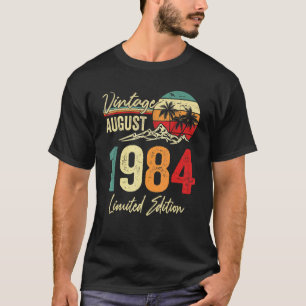 38 jaar Oude Vintage augustus 1984 38e verjaardag T-shirt