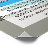 38. Strontium (Sr) Periodieke tabel van de element Poster (Hoek)