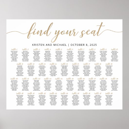 38 Tableaux Trouvez Votre Siège Plan Du Tableau De (Devant)