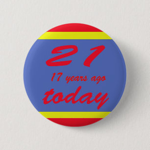 38 Verjaardag Ronde Button 5,7 Cm