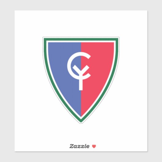 38e Afdeling infanterie Militaire Verenigde Staten Sticker (Vel)