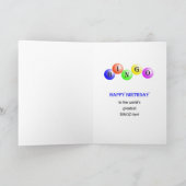 38e anniversaire Carte de Bingo (Intérieur)