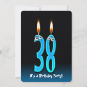 38e anniversaire Invitation de fête (Devant)