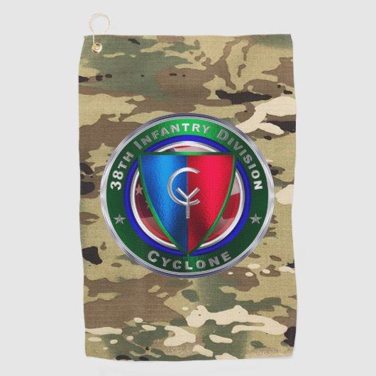 38e infanteriedivisie golfhanddoek (Voorkant)