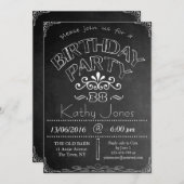 38e Invitation à la fête d'anniversaire de Chalkbo (Devant / Derrière)