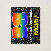 38e verjaardag — Fun, kleurrijk Star Field Pattern Legpuzzel (Verticaal)