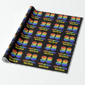 38e verjaardag: Vet, Vun, eenvoudig, regenboog 38 Cadeaupapier (Uitgerold)