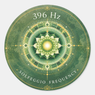 396 Hz Solfeggio Frequentie Sticker