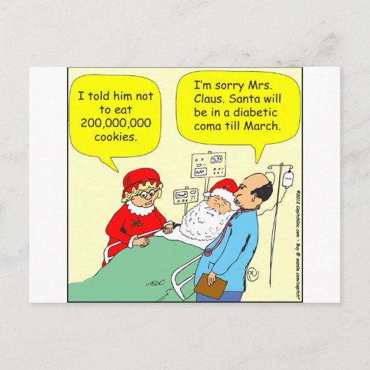 397 de cartoon van het het koekjescoma van de feestdagenkaart (Voorkant)